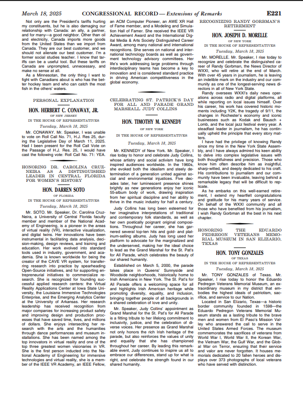 congressional record transcript